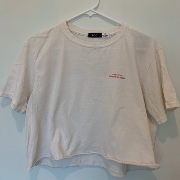 Urban Outfitters BDG Cropped White Shirt - Picture 1 of 2